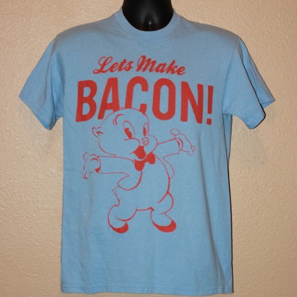 Porky Pig Let's Make Bacon T-Shirt - Picture 1 of 2